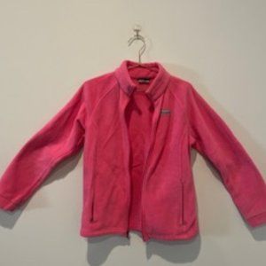 Girls pink Columbia fleece jacket, size XL